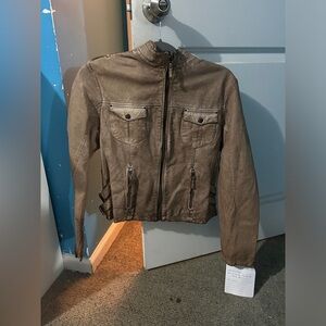 Blanc Noir Women’s Tan Jacket Size Small